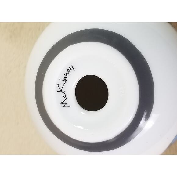 Candle Holder Candlestick McKinney 4 1/2" Porcelain Native American Design x2 - Picture 9 of 12